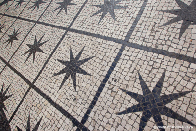 Mosaikpflastersteine in Lissabon