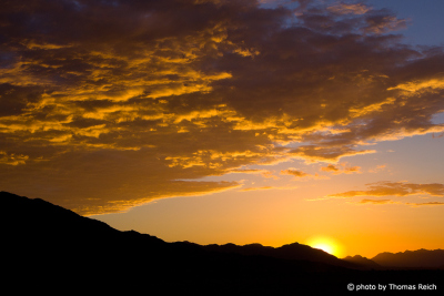Sonnenuntergang Tiras Gebrige Namibia