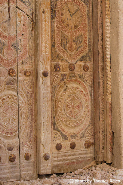 Wunderschöne antike Holztür, Oman