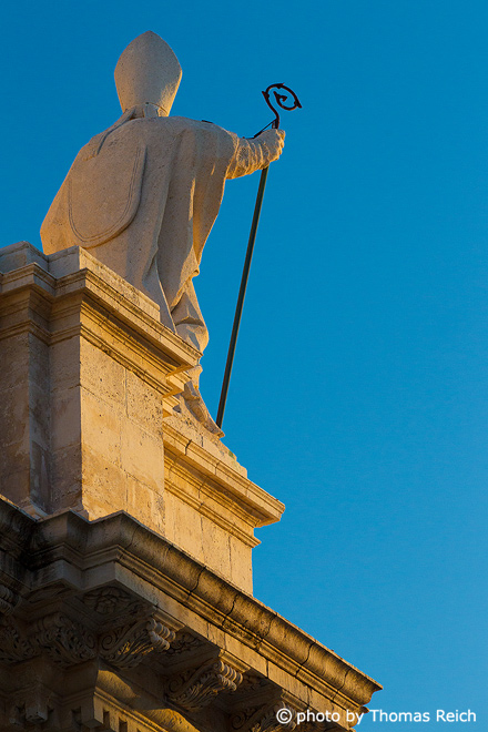 Statue Kathedrale Syrakus Sizilien