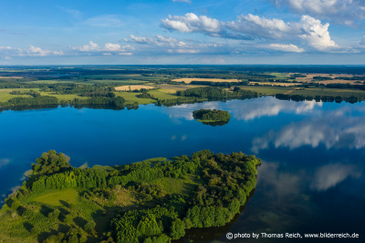 Krakower See, Untersee Luftaufnahme