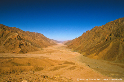 Sinai mountain and big dry valley