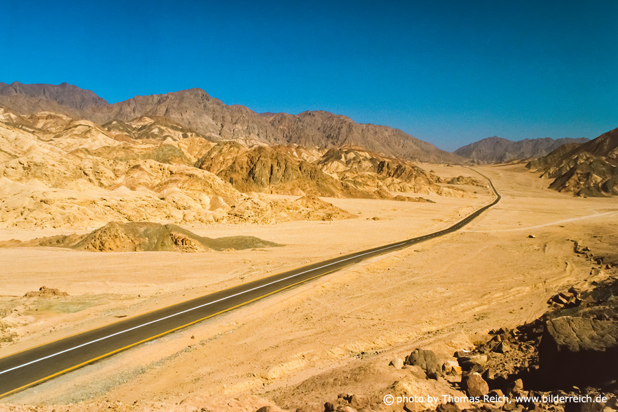 Road to Dahab Sinai peninsula Egypt