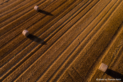 Straw Bales image by drone